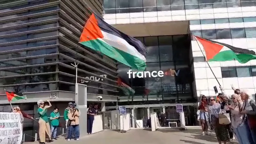 Non à la censure du génocide en Palestine : Rassemblement devant France TV