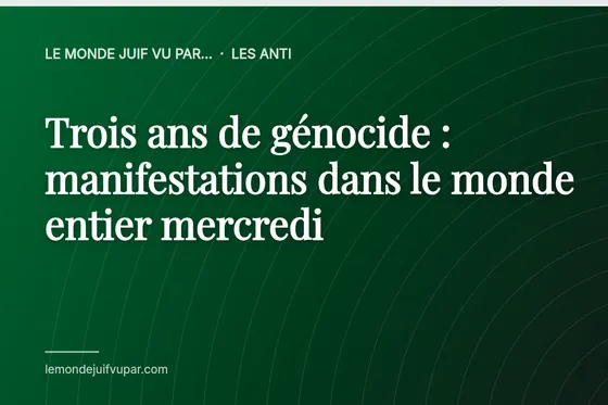 Trois ans de génocide : manifestations dans le monde entier mercredi