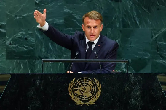 À l’ONU, la charge d’Emmanuel Macron contre Israël éclipsée par son erreur sur le Hamas