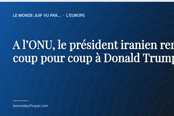 A l’ONU, le président iranien rend coup pour coup à Donald Trump