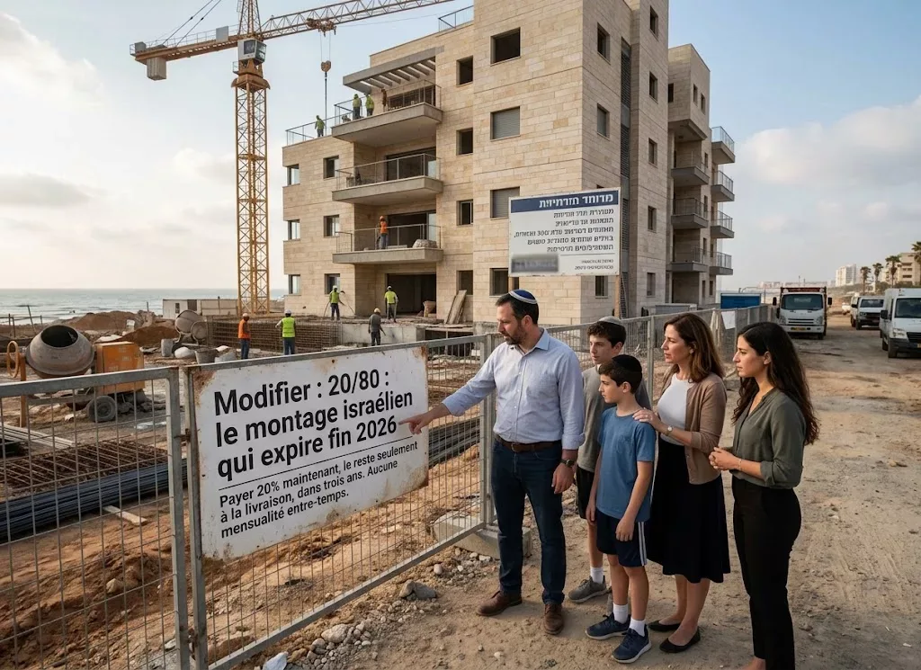 Achat sur plan en Israël : le montage 20/80 sous surveillance jusqu'à fin 2026