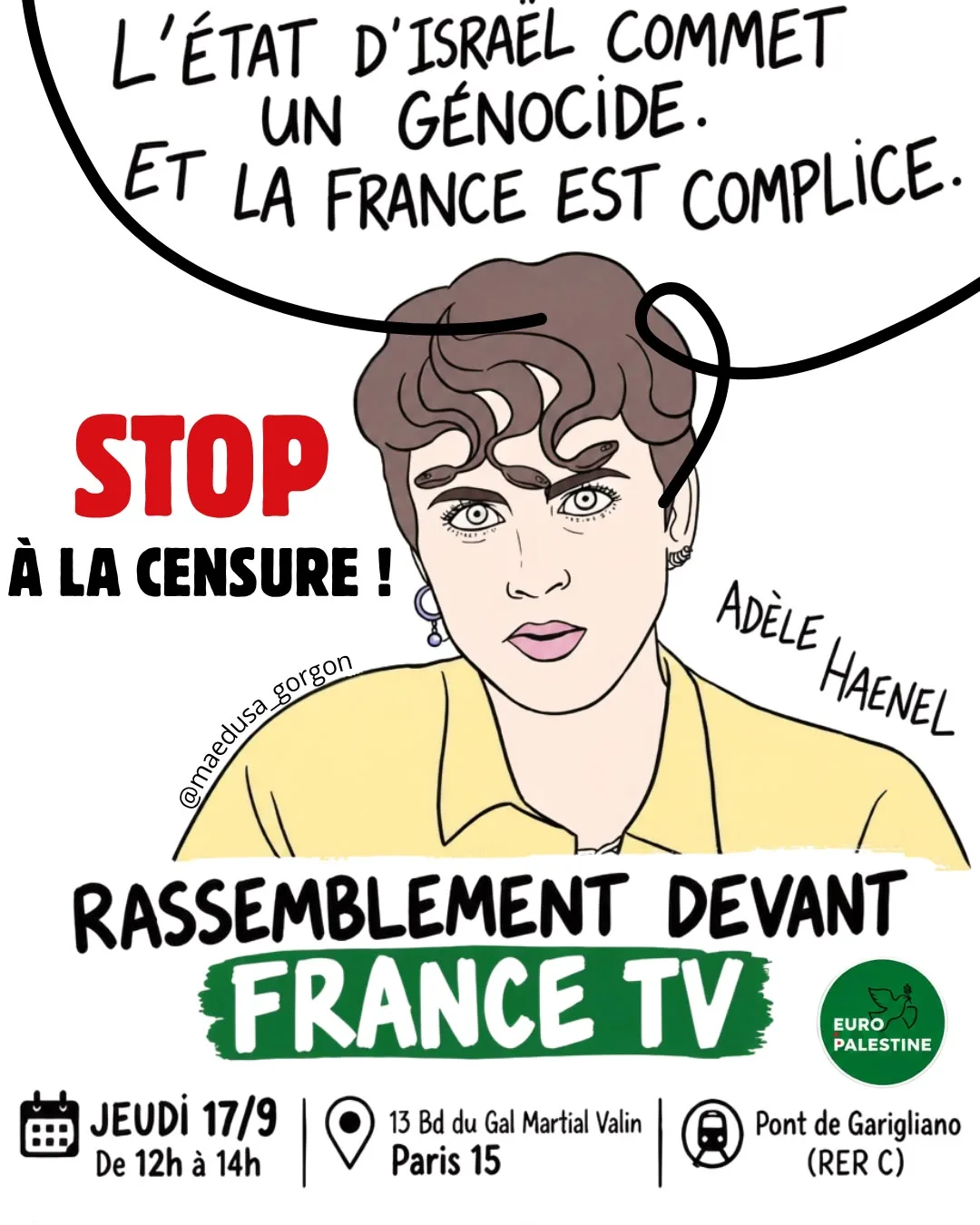 Adèle Haenel : « N’acceptons pas l’inacceptable » !