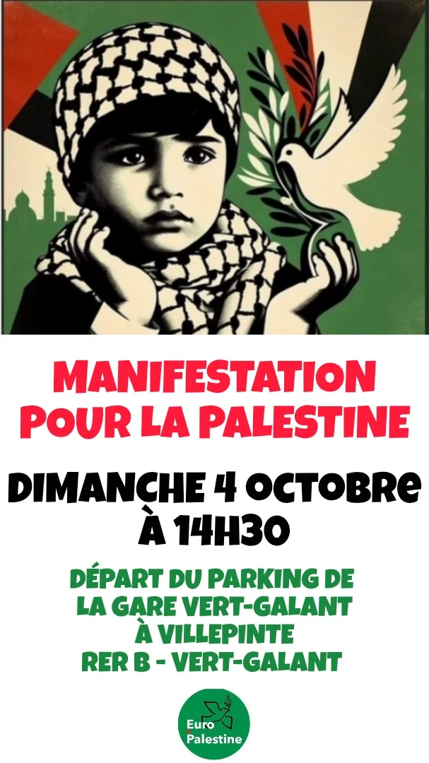Après Sevran, c’est Villepinte en Seine-Saint-Denis, qui manifestera dimanche pour la Palestine
