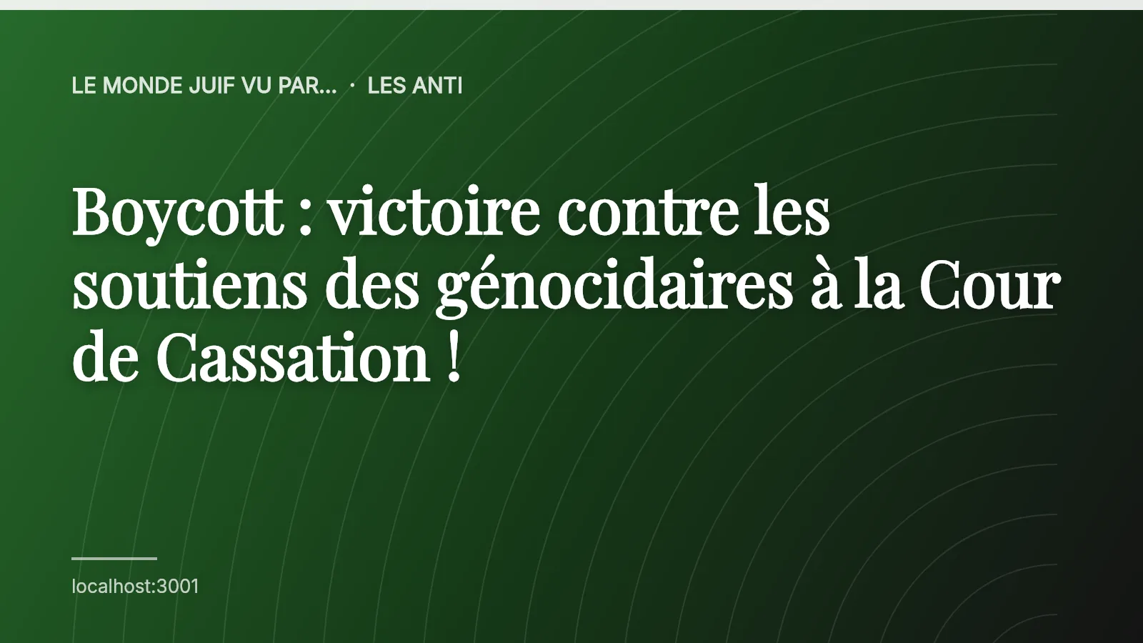 Boycott : victoire contre les soutiens des génocidaires à la Cour de Cassation !