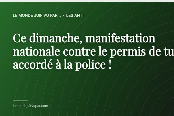 Ce dimanche, manifestation nationale contre le permis de tuer accordé à la police !