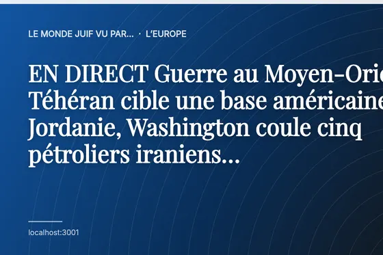 EN DIRECT Guerre au Moyen-Orient : Téhéran cible une base américaine en Jordanie, Washington coule cinq pétroliers iraniens…