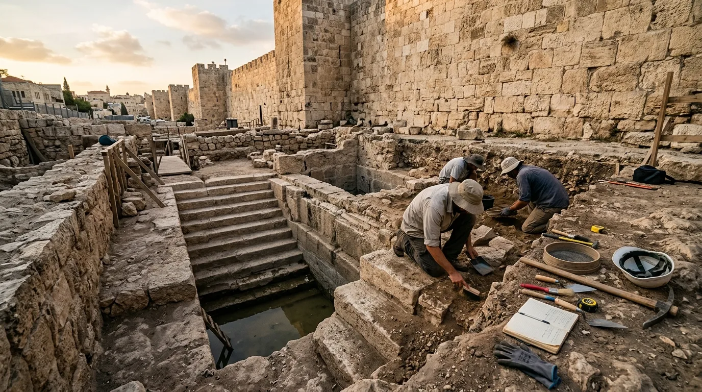 Jérusalem : un vaste complexe de mikvés du Second Temple mis au jour près du mont du Temple