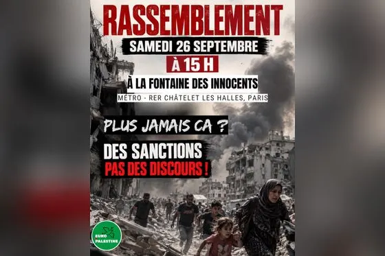 Palestine : Rassemblement parisien ce samedi pour faire honte à l’Etat français