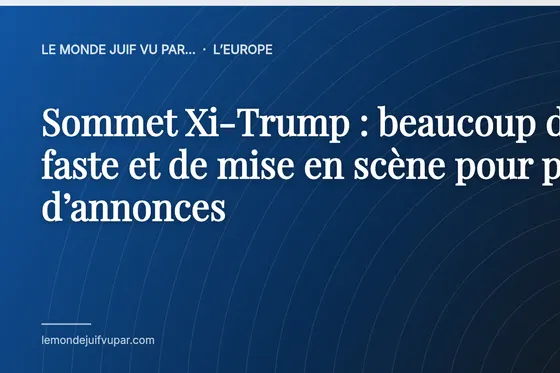 Sommet Xi-Trump : beaucoup de faste et de mise en scène pour peu d’annonces