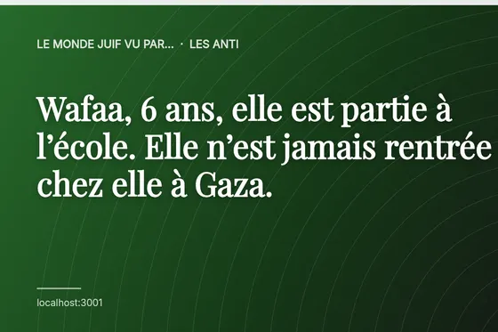 Wafaa, 6 ans, elle est partie à l’école. Elle n’est jamais rentrée chez elle à Gaza.