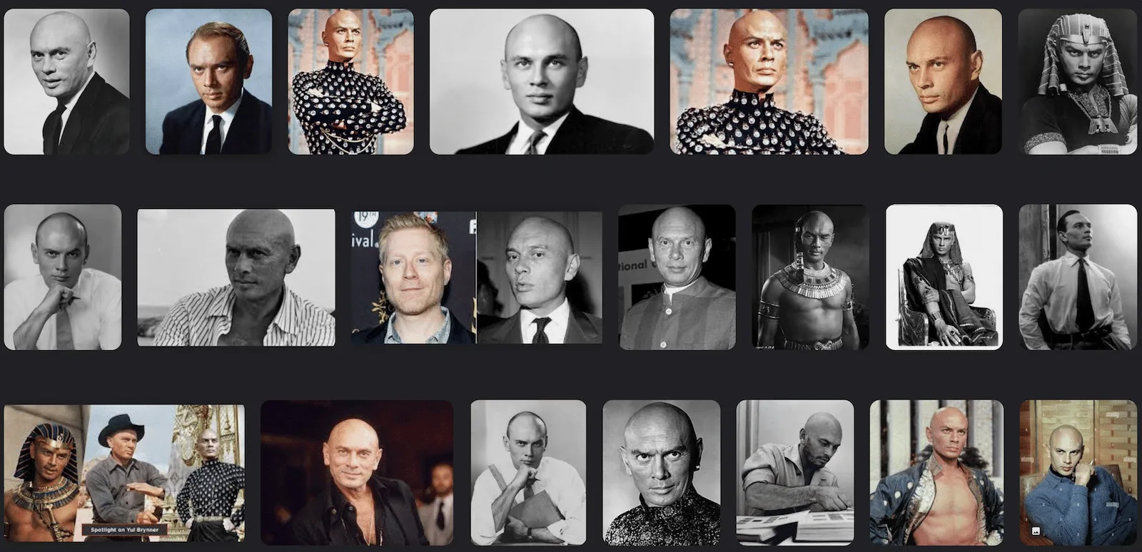 Yul Brynner (1920-1985) – L’icône du cinéma au crâne chauve