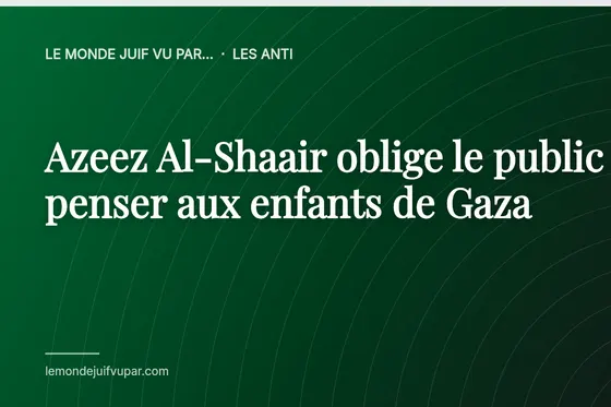 Azeez Al-Shaair oblige le public à penser aux enfants de Gaza