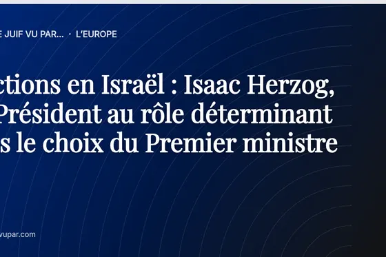 Elections en Israël : Isaac Herzog, un Président au rôle déterminant dans le choix du Premier ministre