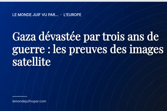 Gaza dévastée par trois ans de guerre : les preuves des images satellite
