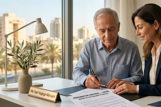 Immobilier en Israël : sans procuration continue, votre bien peut rester bloqué en cas d'incapacité
