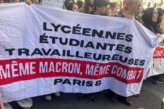 Impressionnante riposte des lycéens dans toute la France face à la répression, unique réponse gouvernementale !