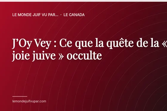 J’Oy Vey : Ce que la quête de la « joie juive » occulte