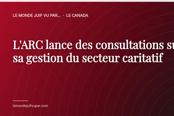 L'ARC lance des consultations sur sa gestion du secteur caritatif
