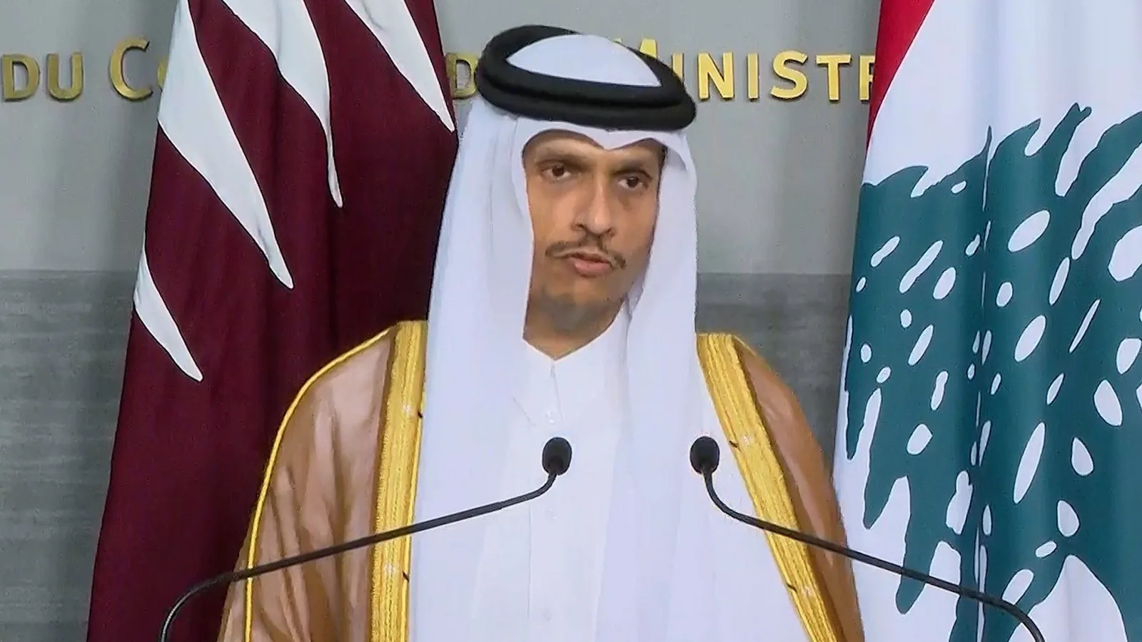 Le chef de la diplomatie qatarienne appelle au retrait israélien du Liban