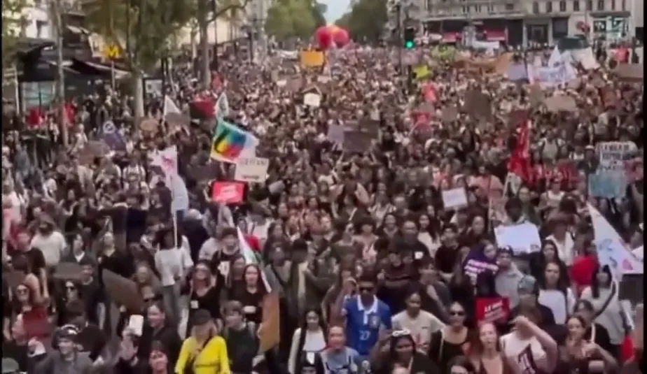 Le mouvement lycéen dans les différentes villes de France