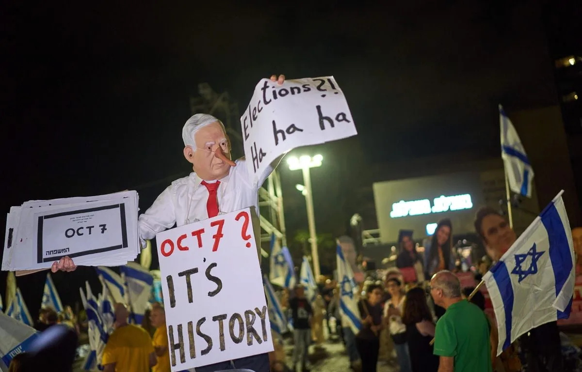 Législatives en Israël : Des milliers de personnes défilent contre Netanyahou avant les élections