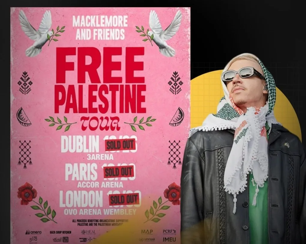 Macklemore affiche complet pour ses concerts Free Palestine à Paris, Dublin et Londres !