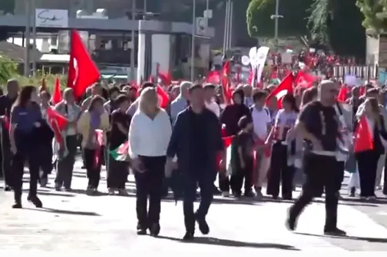 Manifestation pour Gaza en Turquie