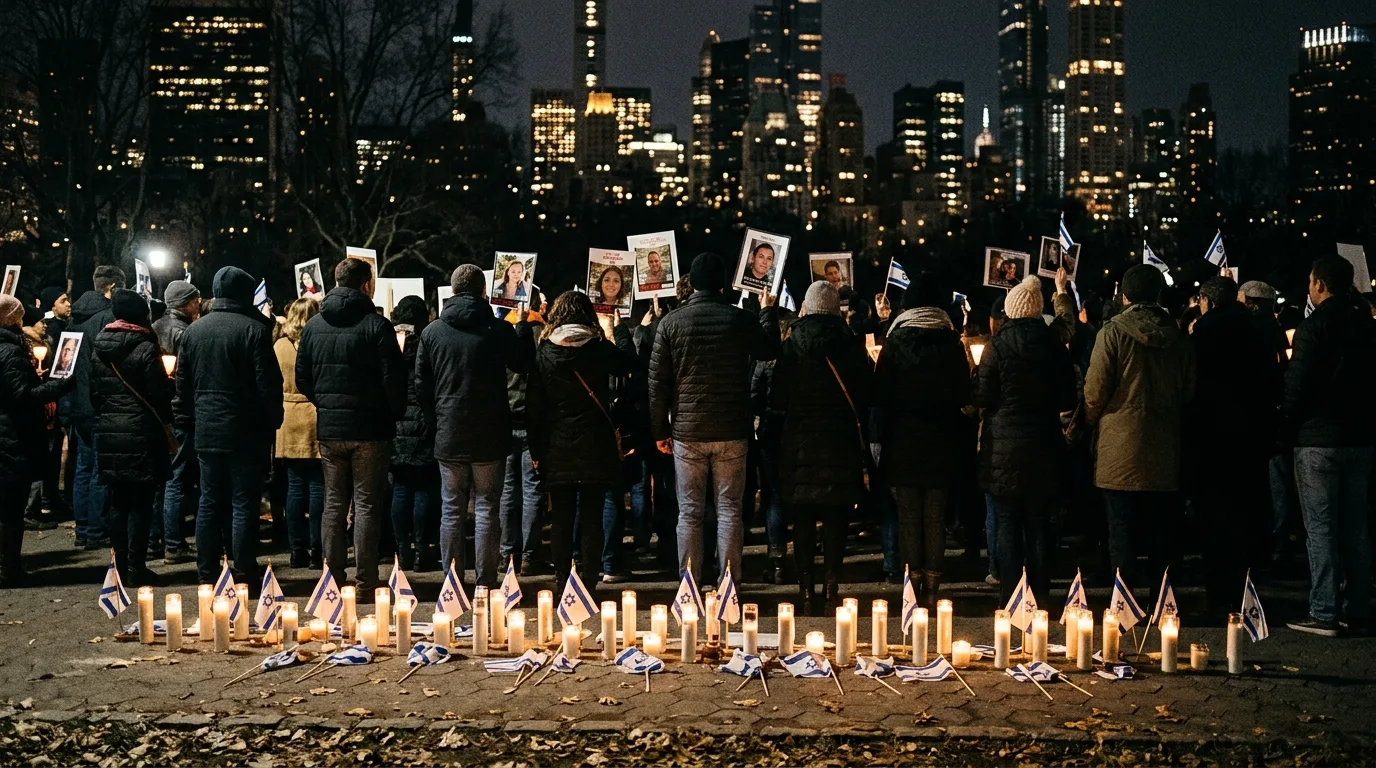 New York : Zohran Mamdani hué par des manifestants pro-palestiniens lors d'une veillée du 7 octobre