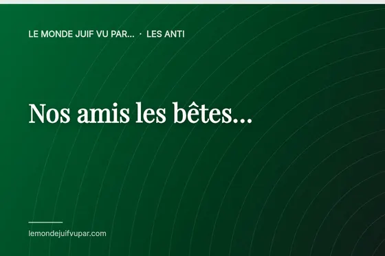 Nos amis les bêtes…