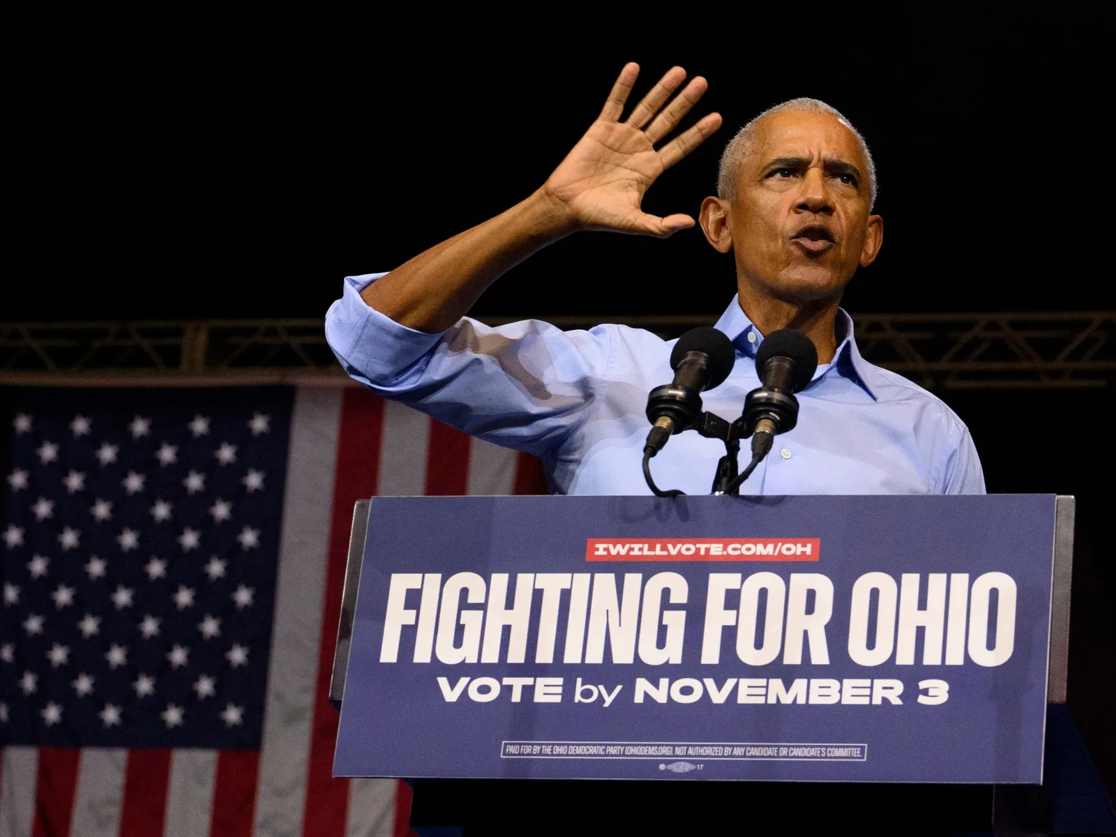 Obama fustige la « cruauté et la corruption » de Trump lors d’un rassemblement de démocrates dans l’Ohio