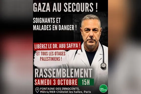 Palestine : Rassemblement ce samedi 3 octobre à Paris !