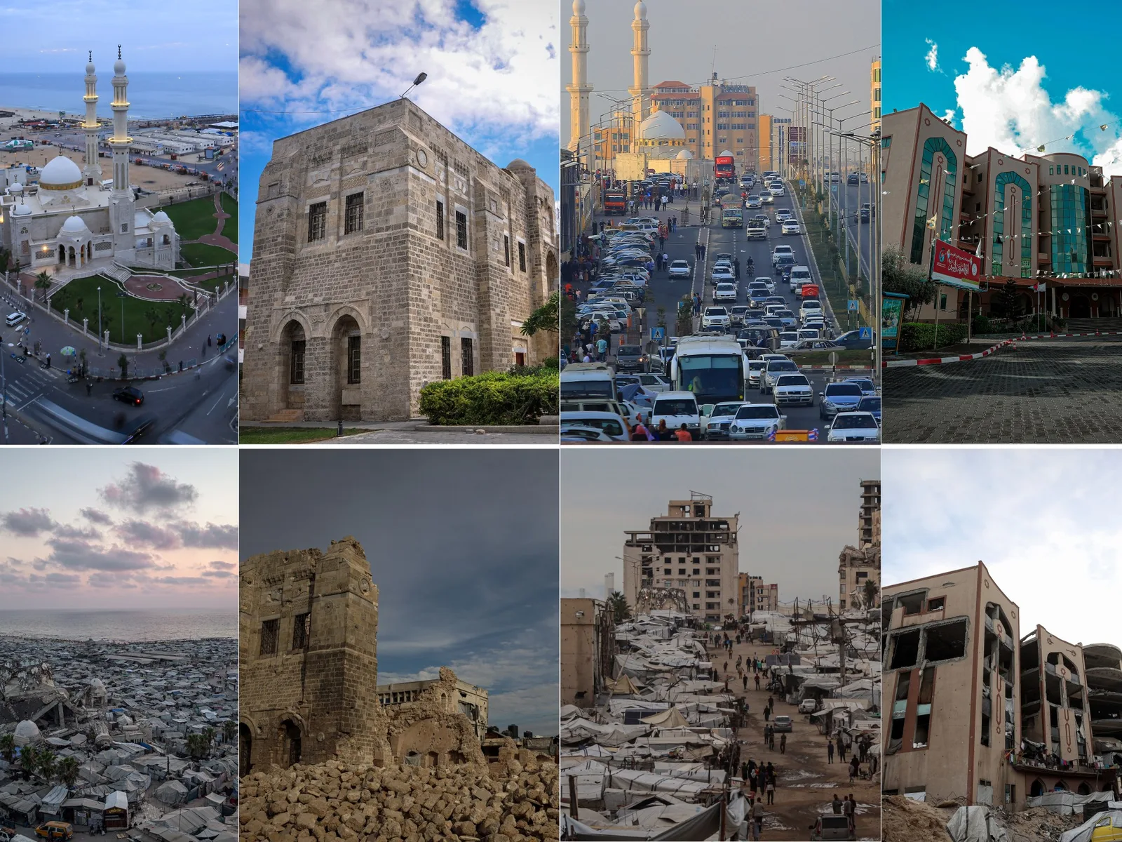 Photos : Gaza avant et après – une ville transformée par la guerre