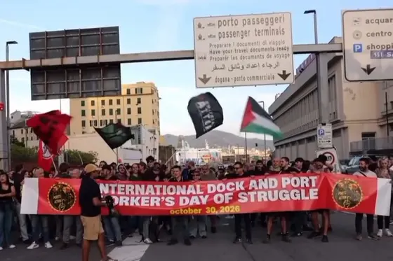 Préparation d’une grève générale de tous les dockers contre la guerre et la militarisation de nos sociétés !