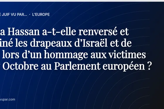 Rima Hassan a-t-elle renversé et piétiné les drapeaux d’Israël et de l’UE lors d’un hommage aux victimes du 7 Octobre au Parlement européen ?
