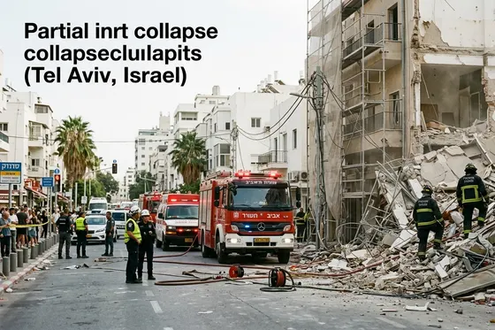 Tel-Aviv : effondrement partiel d'un immeuble en travaux, trois personnes secourues