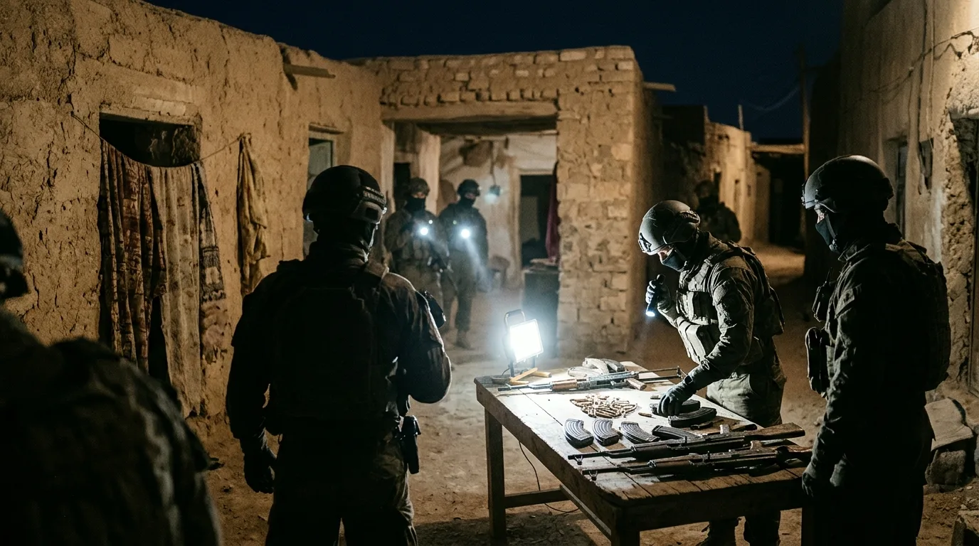 Tsahal et la police des frontières saisissent un arsenal près de Kalkilya en Judée et Samarie