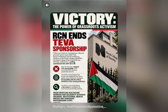 Victoire : le plus grand syndicat infirmier britannique rompt ses liens avec TEVA