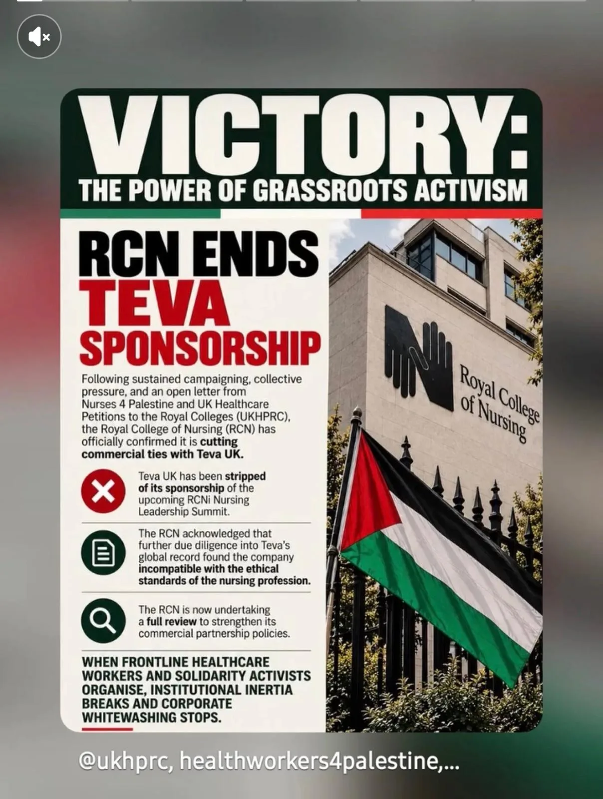 Victoire : le plus grand syndicat infirmier britannique rompt ses liens avec TEVA